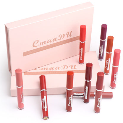 Waterproof matte lipstick set